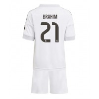 Stroje piłkarskie Real Madrid Brahim Diaz #21 Koszulka Podstawowej dla dzieci 2025-26 Krótki Rękaw (+ szorty)